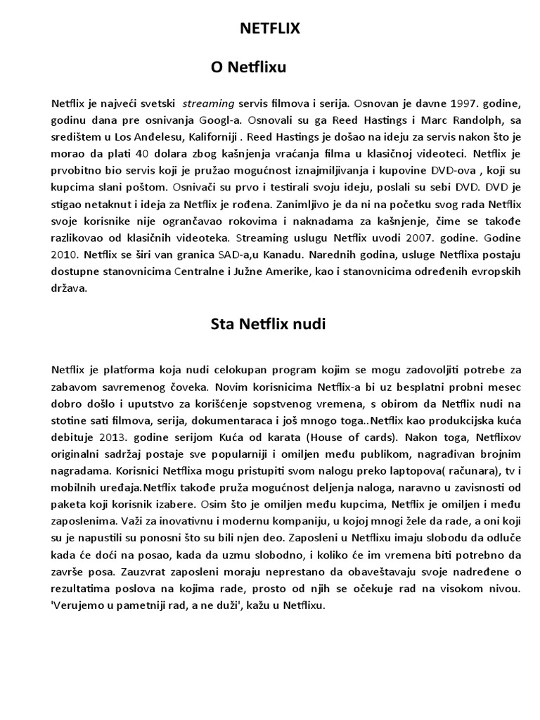 NETFLIX | PDF