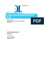 Configuration Management Plan: Version 5-00 Document Control Number 1000-00000 2018-09-11