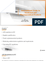 International Trading in Medicinal and Pharamceutical Products