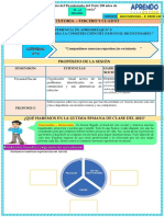 Experiencia de Aprendizaje 9 - Actividad 5 - 3ero y 4to Grado - Tutoria