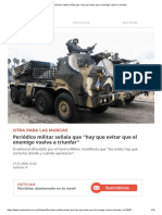 Periódico militar señala que “hay que evitar que el enemigo vuelva a triunfar”