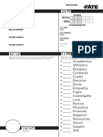 Fate Condensed Character Sheet