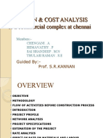 Duration & Cost Analysis of A Commercial Complex at Chennai