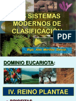 Sistemas modernos de clasificación vegetal