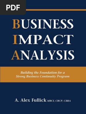 Business Impact Analysis_ Build - A. Alex Fullick