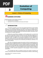 Unit 3 Evolution of Computing