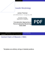 Prosodic Morphology: Jochen Trommer Jtrommer@uni-Leipzig - de