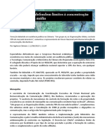 Especialistas Defendem Limites À Concentração Econômica Na Mídia