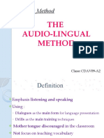 Audio-Lingual Method Teaching Explained