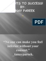 Thoughts To Success! BY: Tanay Pareek