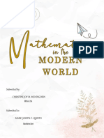 Mendigorin, Christine Joy M. - Mathematics in The Modern World Midterm Project