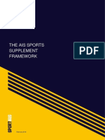 AIS Sports Supplement Framework 2019