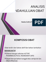 P2. Analisis Pendahuluan Obat