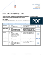 Calculate Completing A 1040