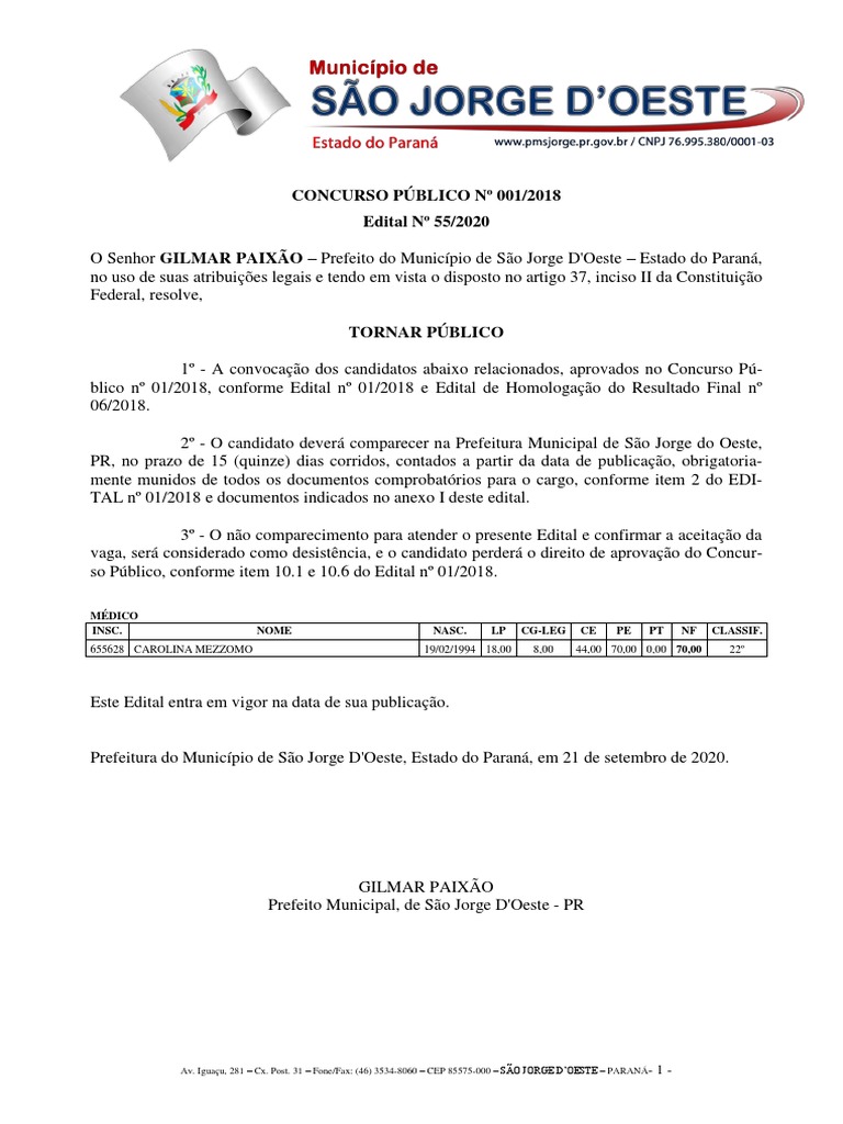 Edital Convocação Comitê Catarinense de Peritos Oficiais 23/06