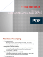 Pertemuan - 2 Klasifikasi Penampang Balok Lentur