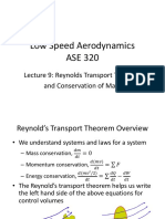 Aerodynamics Lecture Mass Conservation