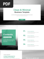 Clean & Minimal: Business Template