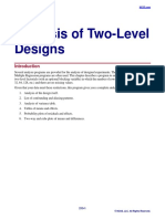 Analysis of Two Level Designs