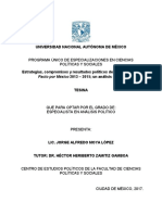 Estrategias, Compromisos y Resultados Políticos de Los Actores Del Pacto Por México 2013 - 2015 Un Análisis Crítico