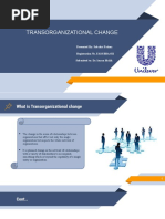 Transorganizational Change: Presented By: Sabahat Fatima Registration No. FA18-BBA-011 Submitted To: Dr. Imran Malik