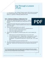 The Thinking Through A Lesson Protocol (TTLP) : Part 1: Selecting and Setting Up A Mathematical Task