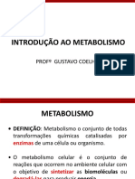 Introdução ao metabolismo celular e suas vias catabólicas e anabólicas