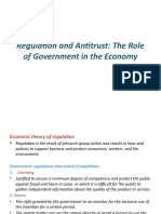Regulation and Antitrust: The Role of Government in The Economy