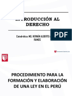 Sesión 9 - Procedimiento para La Formación y Elaboración de Una Ley en El Perú