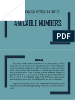 AMICABLE NUMBERS