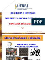 Soc Edu 23 de Novembro 2021 Movimentos Sociais e Educação Conceitos Fundamentais
