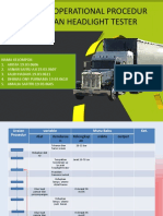 Kelompok 4 STANDART OPERATIONAL PROCEDUR PENGUJIAN HEADLIGHT TESTER