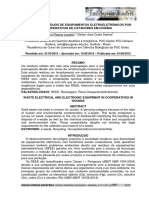 COLETA DE RESÍDUOS DE EQUIPAMENTOS ELETROELETRÔNICOS POR