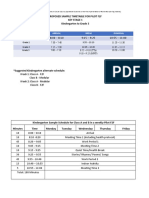 Proposed Sample Timetable For Pilot F2F Key Stage 1 Kindergarten To Grade 3