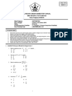 Soal Pas MTK Kelas X Paket (B) 18-19