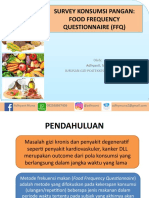 Survey Konsumsi Pangan: Food Frequency Questionnaire (FFQ) : Oleh: Jurusan Gizi Poltekkes Kemenkes Palu