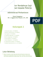 Analisis Faktor Rendahnya Gaji Yang Diberikan Kepada Pekerja