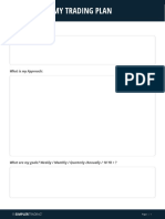 Example Trading Plan Form Blank