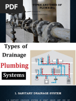 Types and Uses of Plumbing: Presented By: - Melvic Doldol Aberte