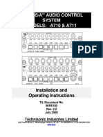Access/A Audio Control System MODELS: A710 & A711: Installation and Operating Instructions