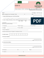 Application Form For Ph.d. Programme