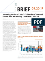 Issue Brief: A Growing Portion of China's "Oil Products" Demand Growth Does Not Actually Come From Crude Oil