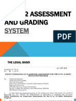 K To 12 Grading System