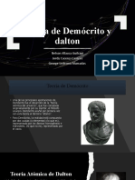 Teoría de Demócrito y Dalton PRESENTACION