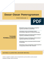 Materi Kedua Matkul Dasar-Dasar Pemrograman