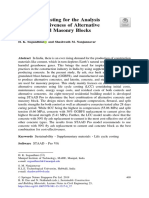 Life Cycle Costing For The Analysis of Cost-Effectiveness of Alternative Concretes and Masonry Blocks