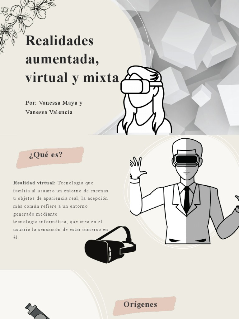 Realidades Virtual Aumentada y Mixta | PDF | Realidad virtual ...
