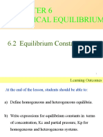 6.2 Chemical Equilbrium-Pelajar 20 Julai