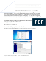 Cara Instal Dan Menampilkan Crystal Report Di VB 2010