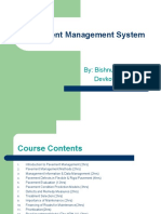 Pavement Management System Course Outline